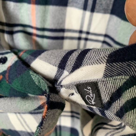 Rails plaid 3/4 sleeve button down tunic dress - Picture 6 of 8